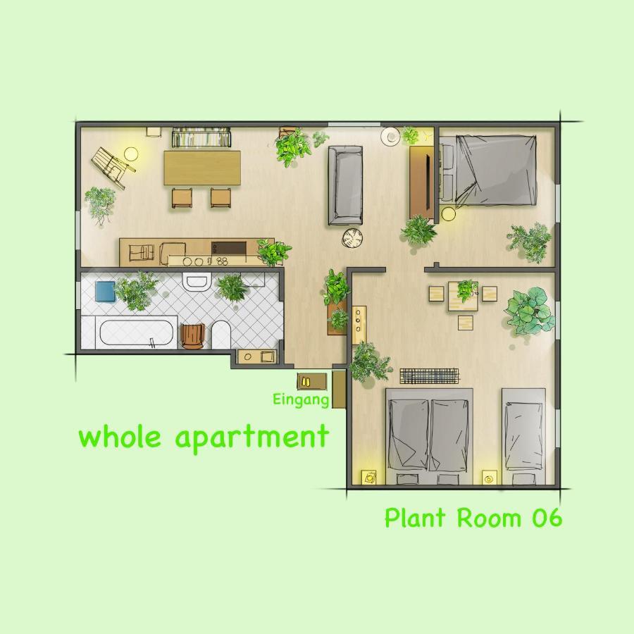 P6 - Familienwohnung Am Park Und Saale * Halle (Saale)